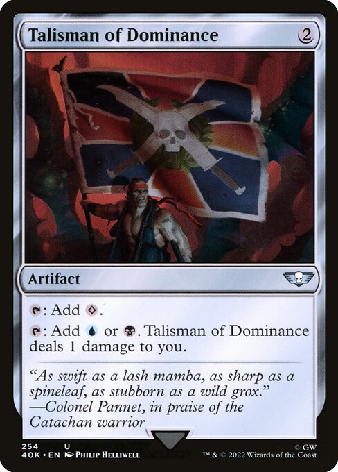 Warhammer 40,000 Commander - 254 - Talisman of Dominance - Uncommon - C - Non-foil
