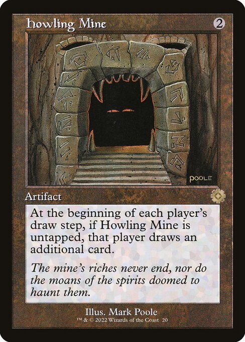 The Brothers' War Retro Artifacts - 20 - Howling Mine - Rare - C - Non-foil