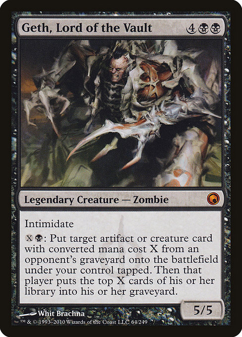 Scars of Mirrodin - 64 - Geth, Lord of the Vault - Mythic - B - Non-foil