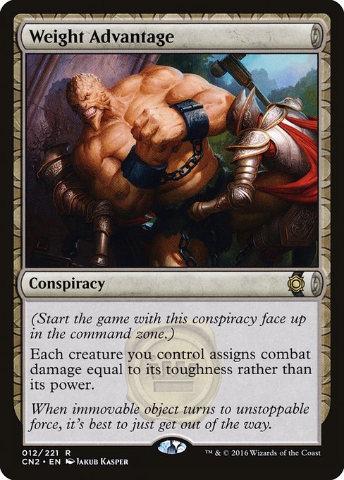 Conspiracy: Take the Crown - 12 - Weight Advantage - Rare - C - Non-foil