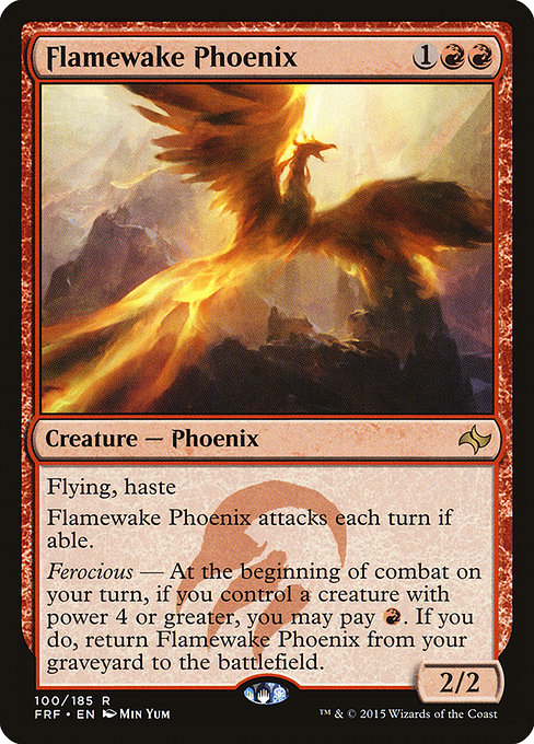 Fate Reforged - 100 - Flamewake Phoenix - Rare - R - Non-foil
