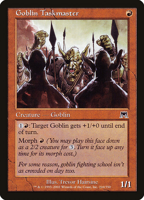 Onslaught - 210 - Goblin Taskmaster - Common - R - Non-foil