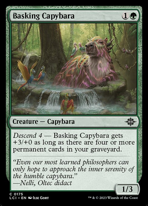 The Lost Caverns of Ixalan - 175 - Basking Capybara - Common - G - Non-foil