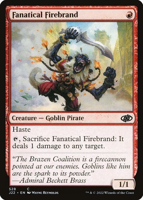 Jumpstart 2022 - 528 - Fanatical Firebrand - Common - R - Non-foil