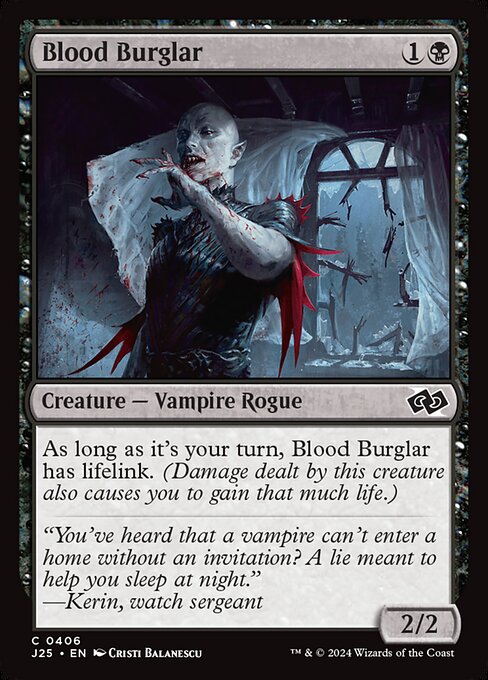 Foundations Jumpstart - 406 - Blood Burglar - Common - B - Non-foil