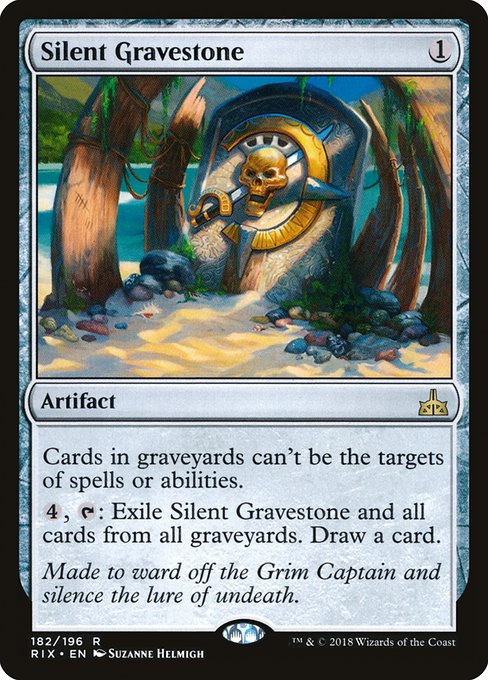Rivals of Ixalan - 182 - Silent Gravestone - Rare - C - Non-foil