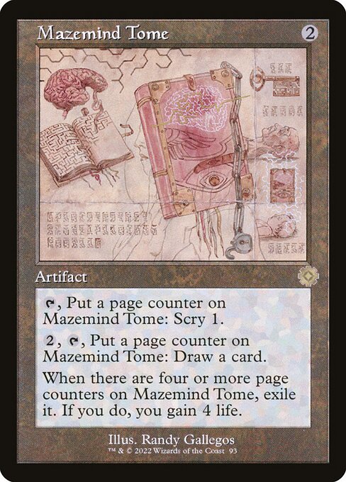 The Brothers' War Retro Artifacts - 93 - Mazemind Tome - Rare - C - Non-foil
