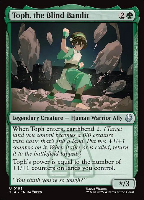Avatar: The Last Airbender - 198 - Toph, the Blind Bandit - Uncommon - G - Non-foil
