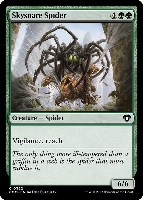 Commander Masters - 322 - Skysnare Spider - Common - G - Non-foil