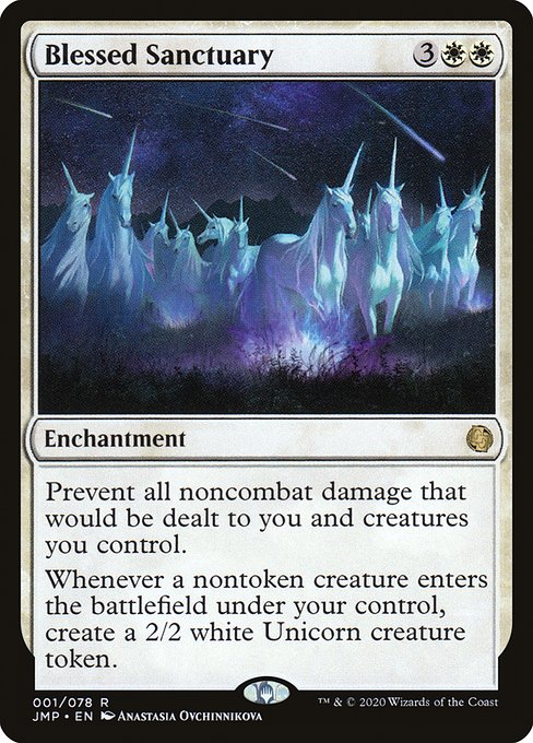 Jumpstart - 1 - Blessed Sanctuary - Rare - W - Non-foil