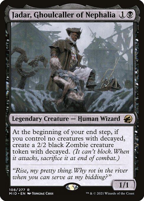 Innistrad: Midnight Hunt - 108 - Jadar, Ghoulcaller of Nephalia - Rare - B - Foil
