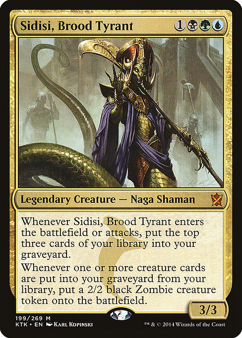 Khans of Tarkir - 199 - Sidisi, Brood Tyrant - Mythic - Multi - Non-foil