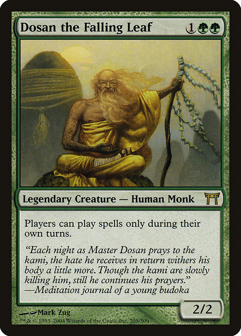 Champions of Kamigawa - 205 - Dosan the Falling Leaf - Rare - G - Non-foil