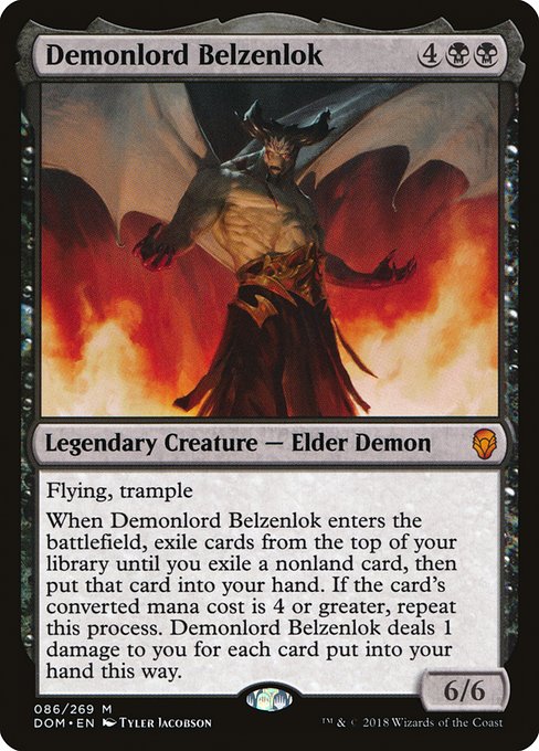 Dominaria - 86 - Demonlord Belzenlok - Mythic - B - Non-foil
