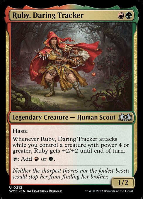 Wilds of Eldraine - 212 - Ruby, Daring Tracker - Uncommon - RG - Non-foil
