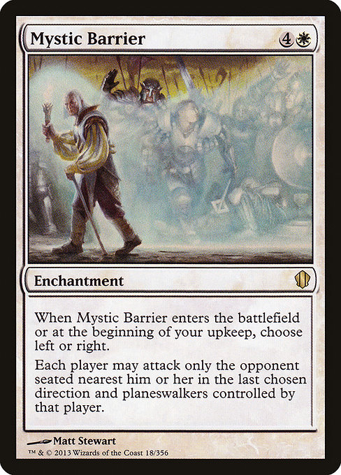 Commander 2013 - 18 - Mystic Barrier - Rare - W - Non-foil