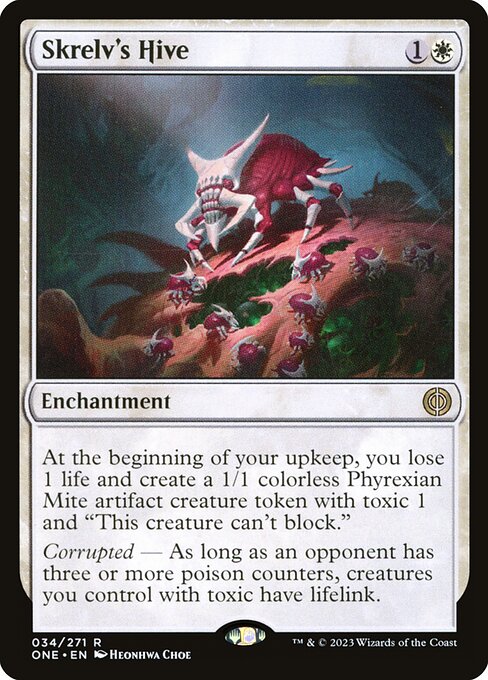 Phyrexia: All Will Be One - 34 - Skrelv's Hive - Rare - W - Foil