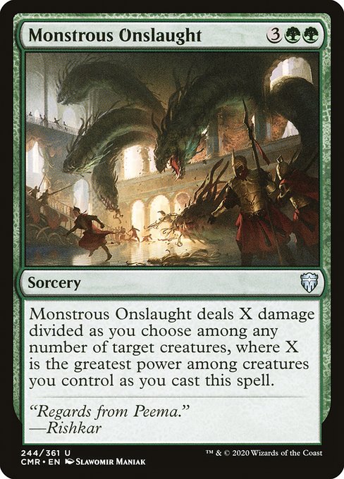 Commander Legends - 244 - Monstrous Onslaught - Uncommon - G - Non-foil