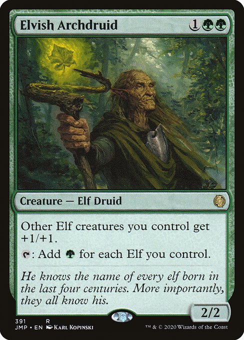Jumpstart - 391 - Elvish Archdruid - Rare - G - Non-foil