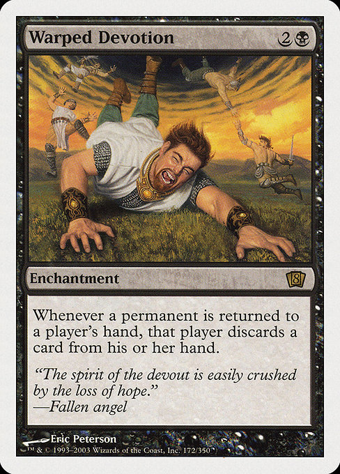 Eighth Edition - 172 - Warped Devotion - Rare - B - Non-foil