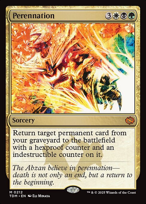 Tarkir: Dragonstorm - 212 - Perennation - Mythic - Multi - Non-foil