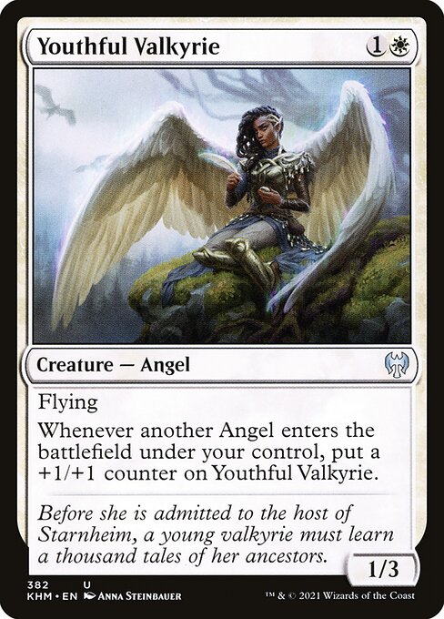Kaldheim - 382 - Youthful Valkyrie - Uncommon - W - Non-foil
