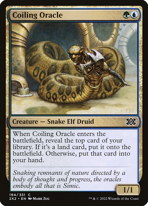 Double Masters 2022 - 194 - Coiling Oracle - Common - UG - Non-foil