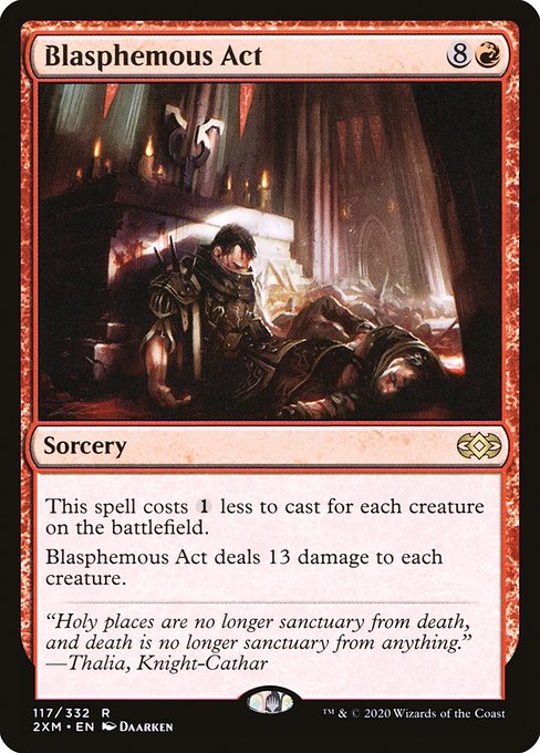 Double Masters - 117 - Blasphemous Act - Rare - R - Non-foil