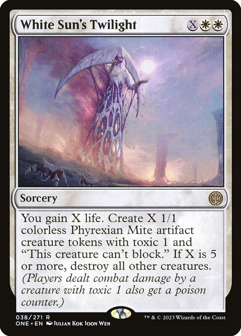 Phyrexia: All Will Be One - 38 - White Sun's Twilight - Rare - W - Foil